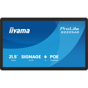 22" iiyama S2225AS-B1P: IPS, FHD, Android 22" iiyama S2225AS-B1P: IPS, FHD, Android