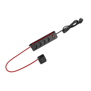 Predlžovacia zásuvka s USB Viking R43S/Output: 4xAC, 1xUSB-A, 2x-USB-C/1,4m kábel a 1,28m kábel