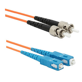 Optický patchkábel duplex ST-SC, 62,5/125 um MM, 7m, OM1 Optický patchkábel duplex ST-SC, 62,5/125 um MM, 7m, OM1