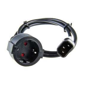 Sieťový kábel pre výstup UPS - redukcia PC konektor Sieťový kábel pre výstup UPS - redukcia PC konektor