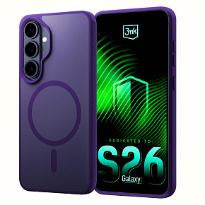 3mk ochranný kryt Smoke MagCase Purple pro Samsung Galaxy S26 3mk ochranný kryt Smoke MagCase Purple pro Samsung Galaxy S26