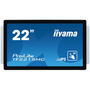 22" iiyama TF2215MC-B2: IPS, FullHD, capacitive, 10P, 350cd/m2, VGA, DP, HDMi, čierny