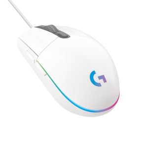 Logitech G203 Gen2/Herná/Optická/Pre pravákov/8 000 DPI/Drôtová USB/Biela