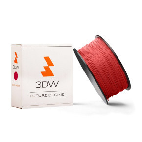 3DW - ABS filament 1,75 mm červená, 0,5 kg, tlač 220-250 ° C