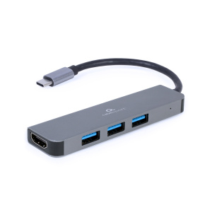 Gembird USB-C 2v1 multiport hub + HDMI Gembird USB-C 2v1 multiport hub + HDMI