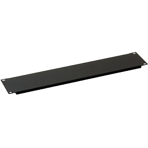 19" záslepka 4U plastový zámok RAL9005 čierna