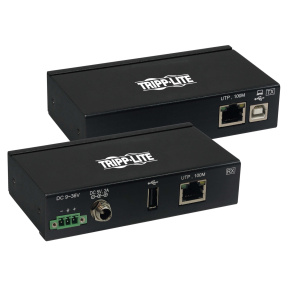 Extender, 1-port USB 2.0 cez Cat6, ESD ochrana, PoC, priemyselný, možnosť montáže, 100mm