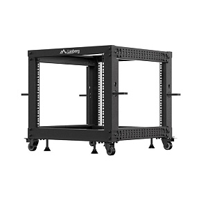 LANBERG OTVORENÝ RACK 9U 19" 600X600-1100 NASTAVITEĽNÝ ČIERNY LANBERG OTVORENÝ RACK 9U 19" 600X600-1100 NASTAVITEĽNÝ ČIERNY