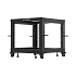 LANBERG OTVORENÝ RACK 9U 19" 600X600-1100 NASTAVITEĽNÝ ČIERNY