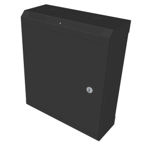 10" rack jednodielny 9U/140 DATACOM čierny plech.dvere