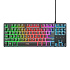 TRUST Klávesnice GXT 833 Thado, Membránová, USB, RGB, černá