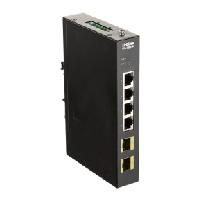D-Link DIS-100G-6S Priemyselný Gigabit unmanaged switch, 4GbE, 2 SFP