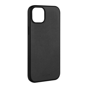 FIXED MagLeather kožený kryt iPhone 14, čierny