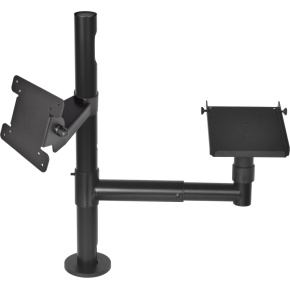 Virtuos Pole - Zostava - stojan 500 mm s predlž. ramenom a držiakmi VESA a pokladničnej tlačiarne
