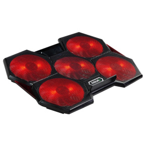 EVOLVEO Ania 14, chladiaci podstavec pre notebook, červené podsvietenie