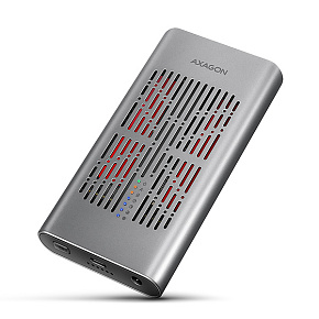 AXAGON EEM2-20GD, USB-C 20Gbps externý box pre dvoch M.2 NVMe SSD s funkciou klonovania AXAGON EEM2-20GD, USB-C 20Gbps externý box pre dvoch M.2 NVMe SSD s funkciou klonovania