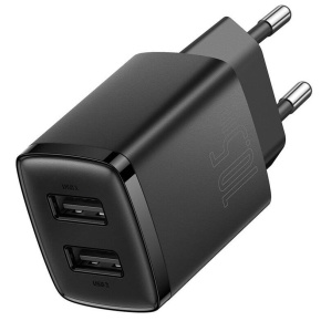 Baseus nabíjačka do siete Compact 2xUSB 10,5W čierna Baseus nabíjačka do siete Compact 2xUSB 10,5W čierna