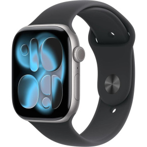 Apple Watch Series 11 GPS 46mm Space Grey Aluminium Case with Black Sport Band - M/L Apple Watch Series 11 GPS 46mm Space Grey Aluminium Case with Black Sport Band - M/L