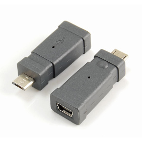 Adaptér USB PremiumCord Mini 5 PIN/samec - Micro USB/samec Adaptér USB PremiumCord Mini 5 PIN/samec - Micro USB/samec