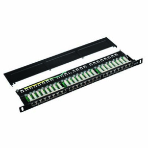 DATACOM Patch panel 19" STP 24 port CAT6 LSA 0,5U DATACOM Patch panel 19" STP 24 port CAT6 LSA 0,5U