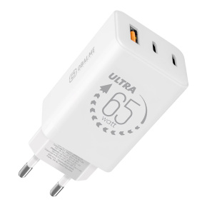OBAL:ME GaN Cestovná Nabíjačka USB-A + 2xUSB-C 65W White OBAL:ME GaN Cestovná Nabíjačka USB-A + 2xUSB-C 65W White