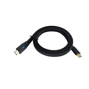 TB HDMI kábel 2v1 flat, čierny, 3m TB HDMI kábel 2v1 flat, čierny, 3m