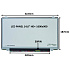 LCD PANEL 14,0" HD+ 1600x900 30PIN MATNÝ / ÚCHYTY HORE A DOLE