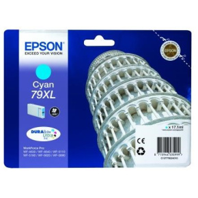 Atramentová kazeta EPSON série WF-5xxx "Pisa" 79 XL azurová (17,1 ml) Atramentová kazeta EPSON série WF-5xxx "Pisa" 79 XL azurová (17,1 ml)