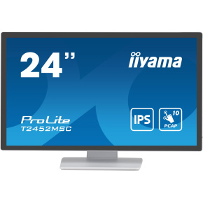 24" LCD iiyama T2452MSC-W1: PCAP, IPS, FHD, HDMI, whit