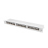LANBERG PATCH PANEL 24 PORTOV 1U 19" CAT.6A FTP TIENENÝ ŠEDÝ