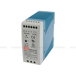 MEANWELL - MDR-40-48 - Priemyselný napájací zdroj 48V 40W na DIN lištu
