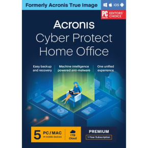 Acronis True Image Premium Subscription 5 počítačov + 1 TB Acronis Cloud Storage - 1 rok predplatného ES