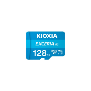 KIOXIA microSDXC Karta EXCERIA G2 128GB, UHS-I U3 V30, s Adaptérem