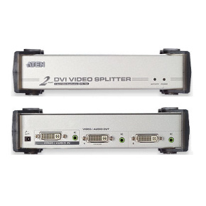 ATEN Video rozbočovač 1 PC - 2 DVI + audio
