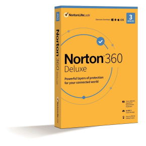 NORTON 360 DELUXE 25GB +VPN 1 používateľ pre 3 zariadenia na 3 roky ESD
