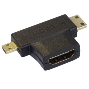 Adaptér PremiumCord HDMI na mini HDMI typu C a micro HDMI typu D Adaptér PremiumCord HDMI na mini HDMI typu C a micro HDMI typu D