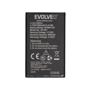 EVOLVEO orig. batéria 900 mAh pre EasyPhone XG (EP-650)