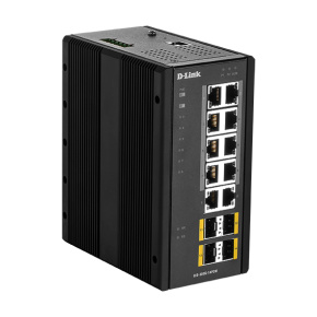 D-Link DIS-300G-14PSW Industrial Gigabit Manažérsky PoE Switch with SFP slots