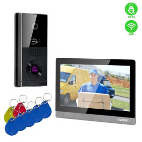 EVOLVEO DoorPhone AHD10, Sada domácího WiFi videotelefonu s ovládáním dveří a RFID, černo stříbrný 10" monitor, 32GB EVOLVEO DoorPhone AHD10, Sada domácího WiFi videotelefonu s ovládáním dveří a RFID, černo stříbrný 10" monitor, 32GB