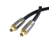 PremiumCord Optický audio kábel Toslink, OD: 7mm, Gold-metal design + Nylon 2m