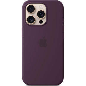 iPhone 16 Pro Silicone Case with MS - Plum iPhone 16 Pro Silicone Case with MS - Plum