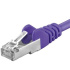 Premiumcord Patch kábel CAT6a S-FTP, RJ45-RJ45, AWG 26/7 1m, fialová