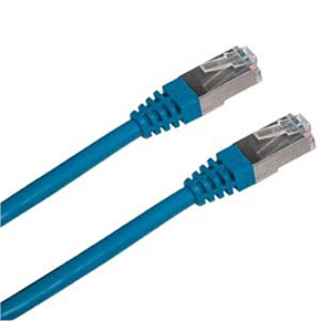 Patchkábel S/FTP, Cat6, 2xRJ45, 5m modrý