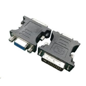 GEMBIRD DVI / VGA redukcia (M/F, DVI-A 24 pin) čierna/biela GEMBIRD DVI / VGA redukcia (M/F, DVI-A 24 pin) čierna/biela