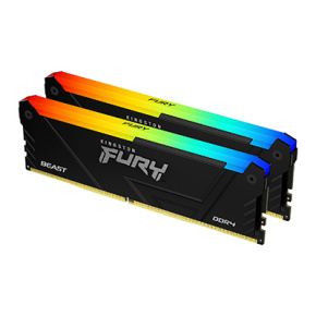 Kingston FURY Beast/DDR4/32GB/3200MHz/CL16/2x16GB/RGB/Black Kingston FURY Beast/DDR4/32GB/3200MHz/CL16/2x16GB/RGB/Black