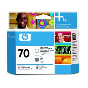 HP no 70 gloss enhancer a šedá tlač hlava, C9410A