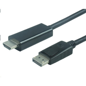 Kábel PREMIUMCORD DisplayPort 1.2 na HDMI 2.0, pre rozlíšenie 4Kx2K@60Hz, 2m Kábel PREMIUMCORD DisplayPort 1.2 na HDMI 2.0, pre rozlíšenie 4Kx2K@60Hz, 2m