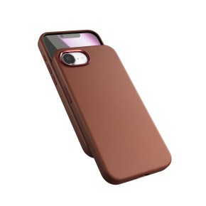 Epico Mag+ kožený kryt iPhone 16e - hnedá