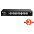 Tenda TEG2224D Websmart L2 cloud managed switch, 24x 10/100/1000 Mbps, Kov, Fanless-bez ventilátorov