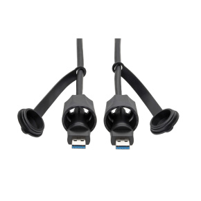 Kábel USB-A/USB-A, SuperSpeed, USB 3.0/3.1, odolný IP68, tienený, (Samec/Samec), 1.83m